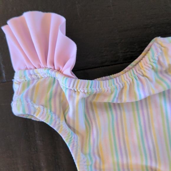Pastel Stripe One Piece Swimsuit - Picture 3 of 4